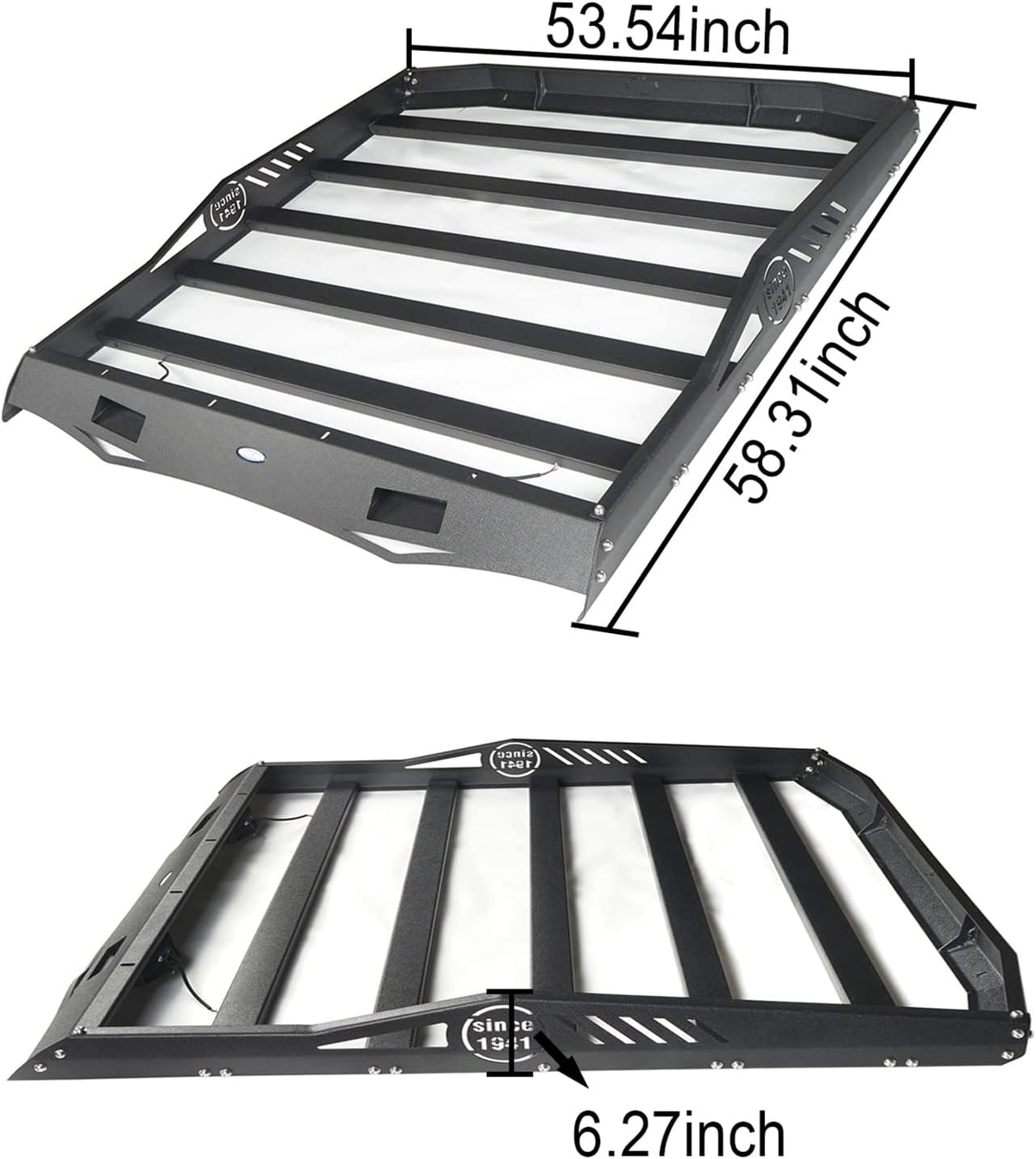 Hard Basket Roof Rack Carrier with Wind Deflector N90290