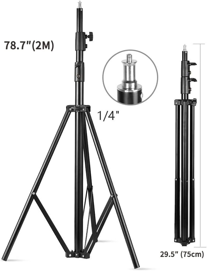 2-Pack 800Ws Photo Studio Strobe Flash Monolight Kit with Light Stands, Reflectors, Barndoor Kits P20211