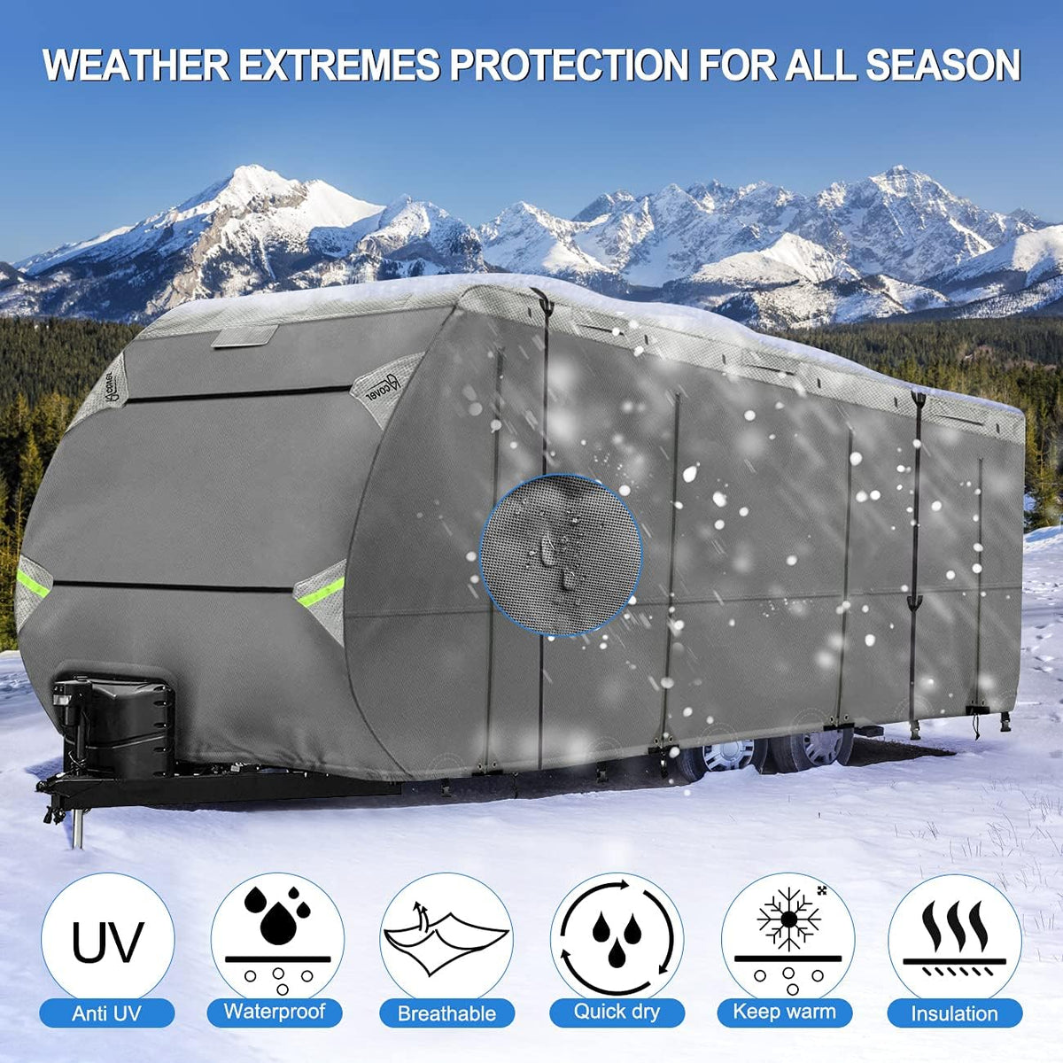 27-30 Non-Woven Fabric Waterproof RV Cover Z779