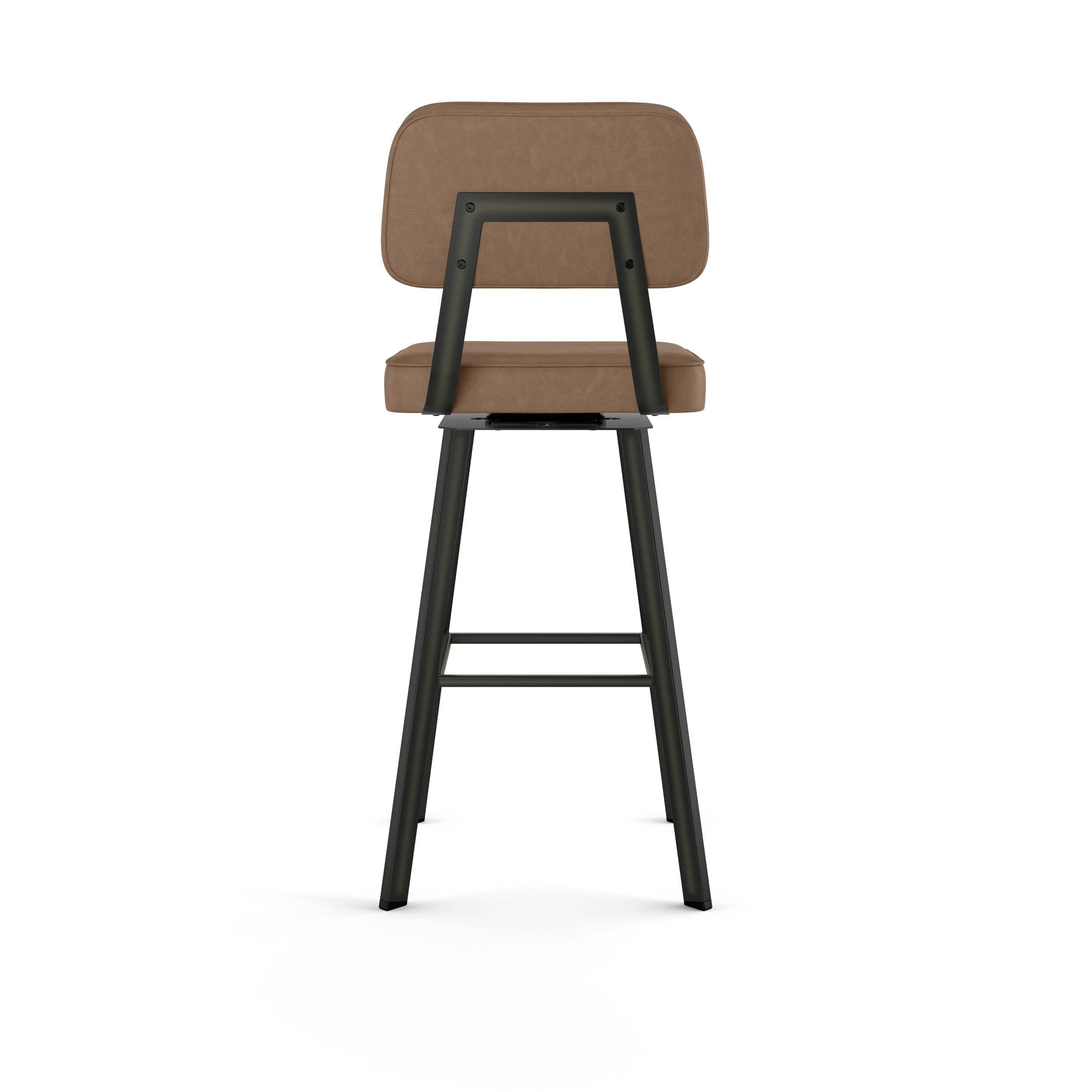 Mat Dark Grey Metal Swivel Barstool Q203818
