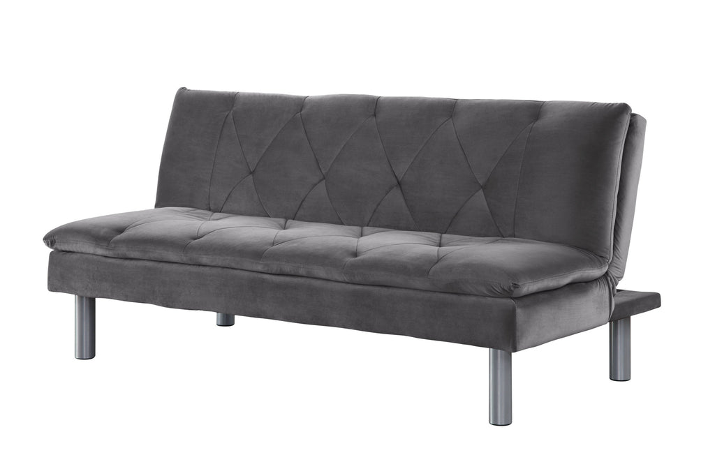 Grey Velvet Sleeper Sofa K13368