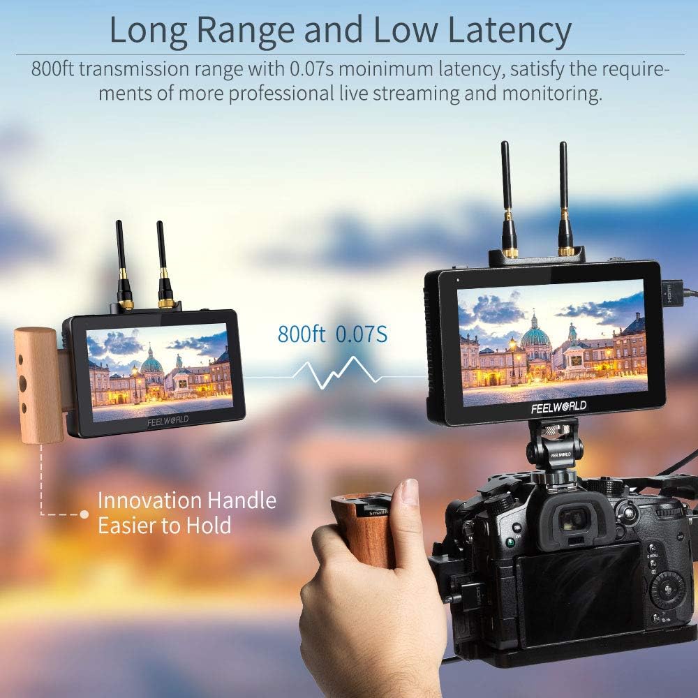 5.5 Inch Wireless Video Transmission Field Monitor with Built in Transmitter and Receiver F1620