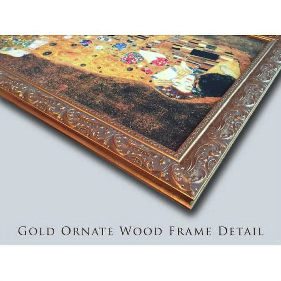 10x18 Gold Ornate Wood Framed Museum Art Print O971