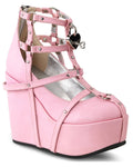 Pink Vegan Leather Shoes E616