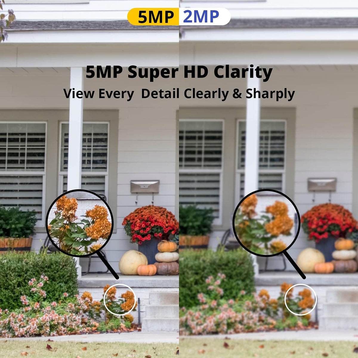 2MP 8CH PoE Security Camera System with 4pcs Wired 1080P Metal Housing IP Camera, 5MP 8CH CCTV NVR with 1TB HDD W121115