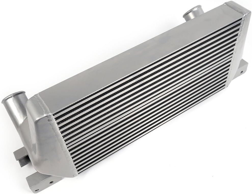 Aluminum Front Mount Intercooler for Ford Mustang 2.3L EcoBoost 2015 2016 2017 Silver Y508844