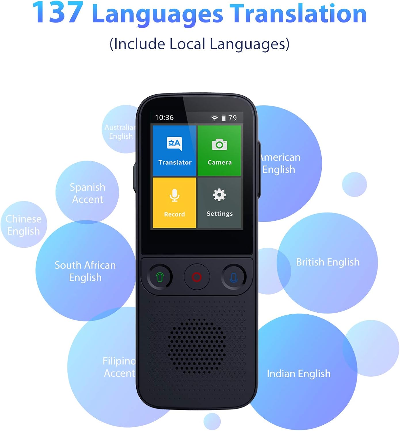 Two Way Real Time WiFi Translator Device Pack of 2 O6417