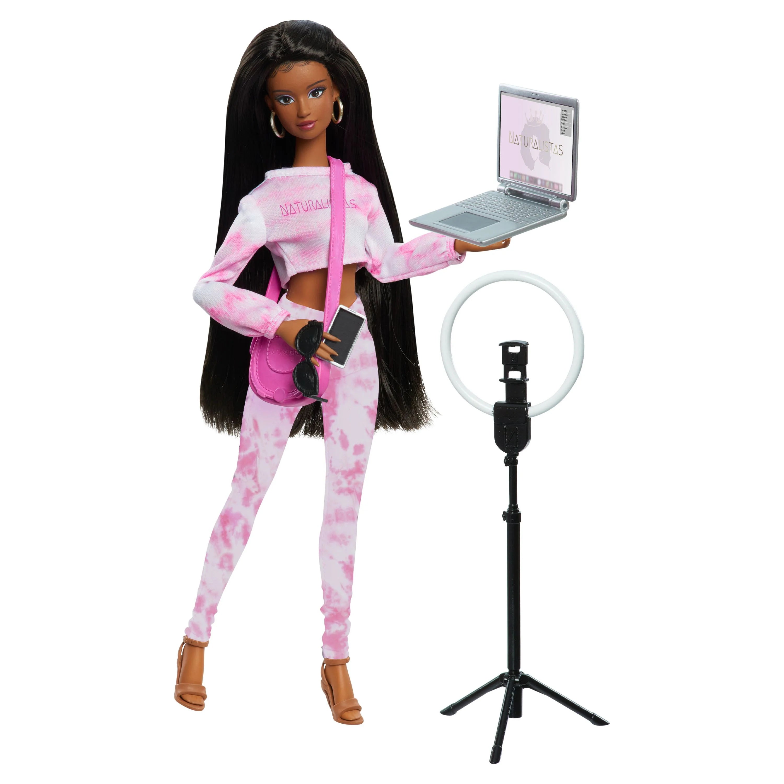11.5-inch Fashion Doll with 4B Textured Hair, Medium Brown Skin Tone V630463