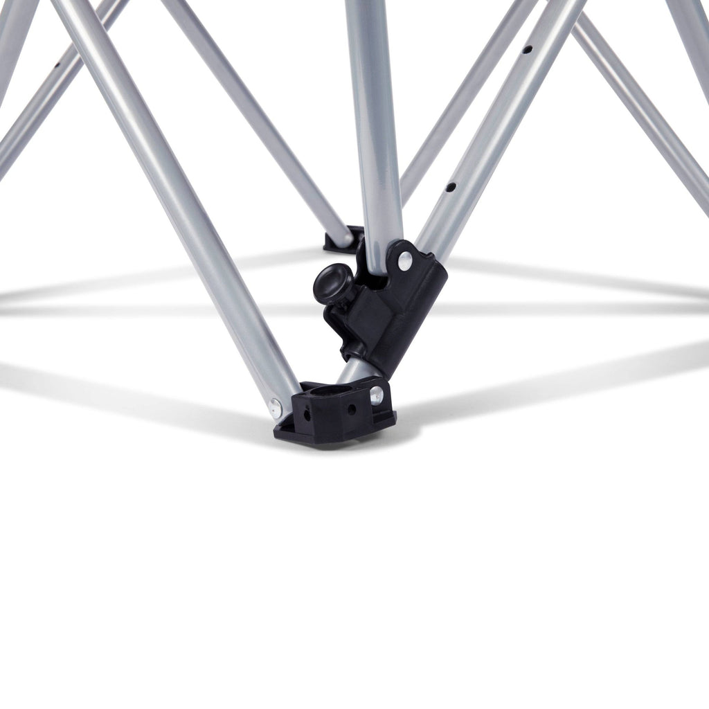 Reclining Camp Chair, Black/Grey B135