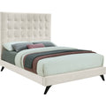 Cream Velvet Full Bed W604360