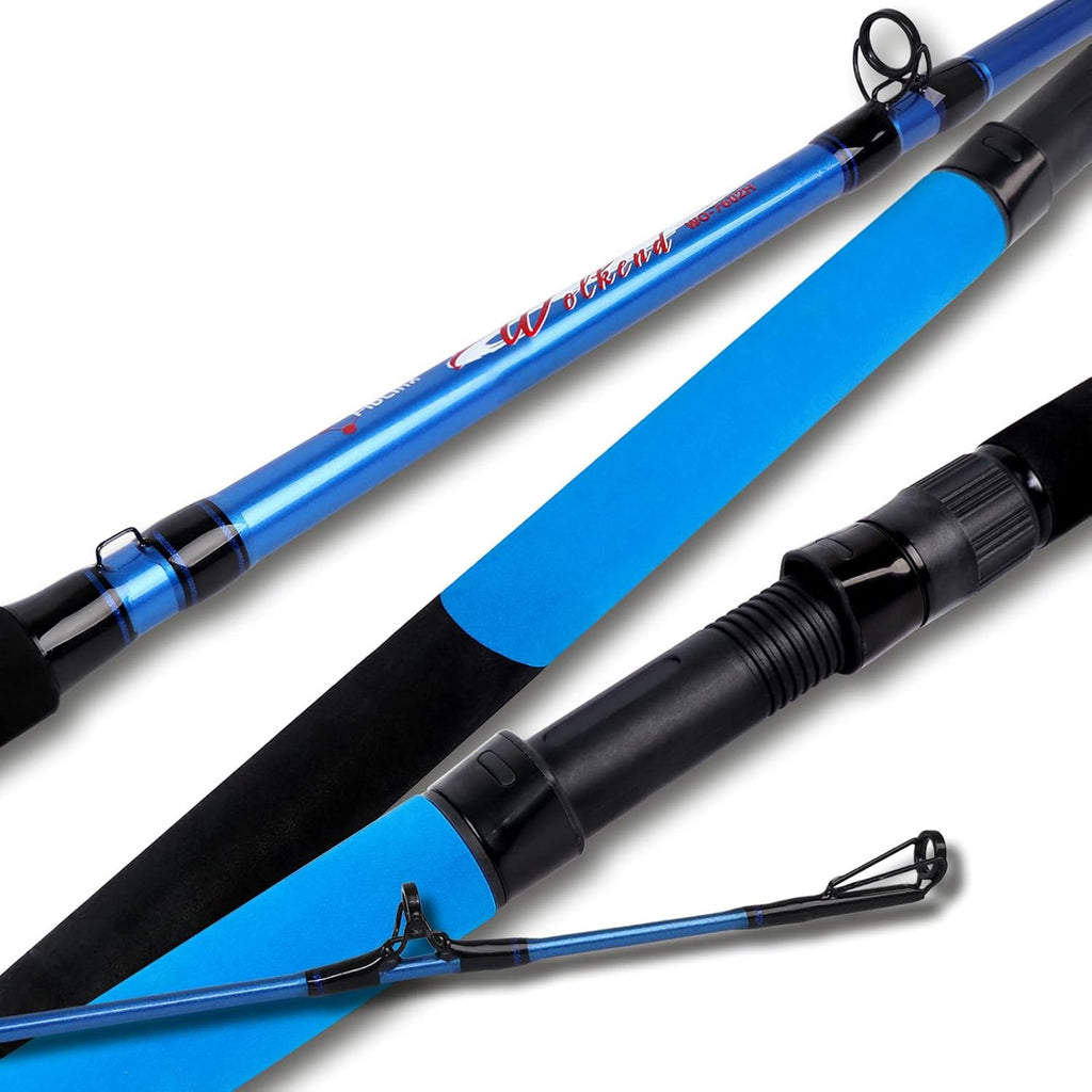 2-Piece Catfish Rod Travel Fishing Pole Pack of 2 D8476