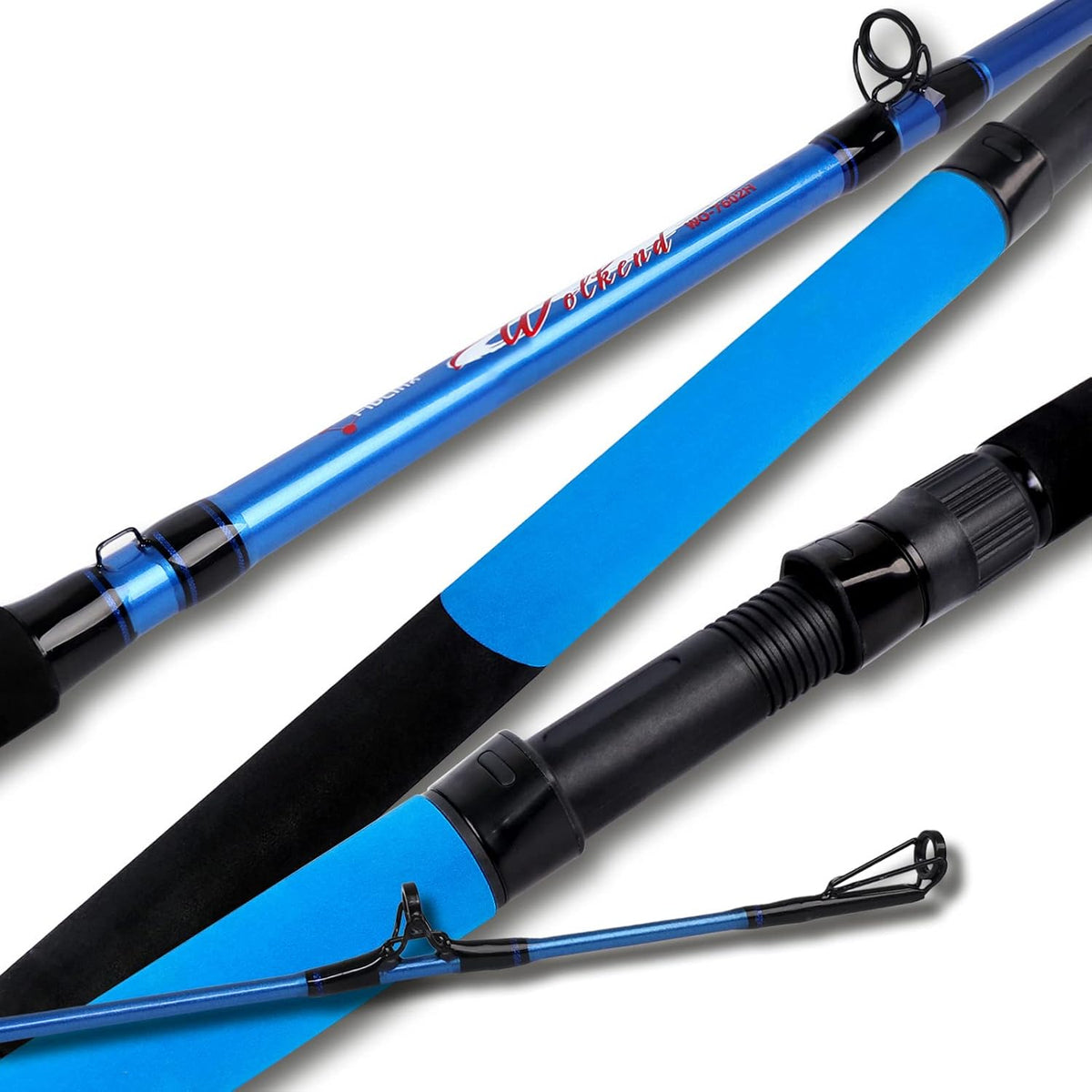 2-Piece Catfish Rod Travel Fishing Pole Pack of 2 D8476