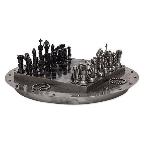 Recycled Metal Chess Game Set V584