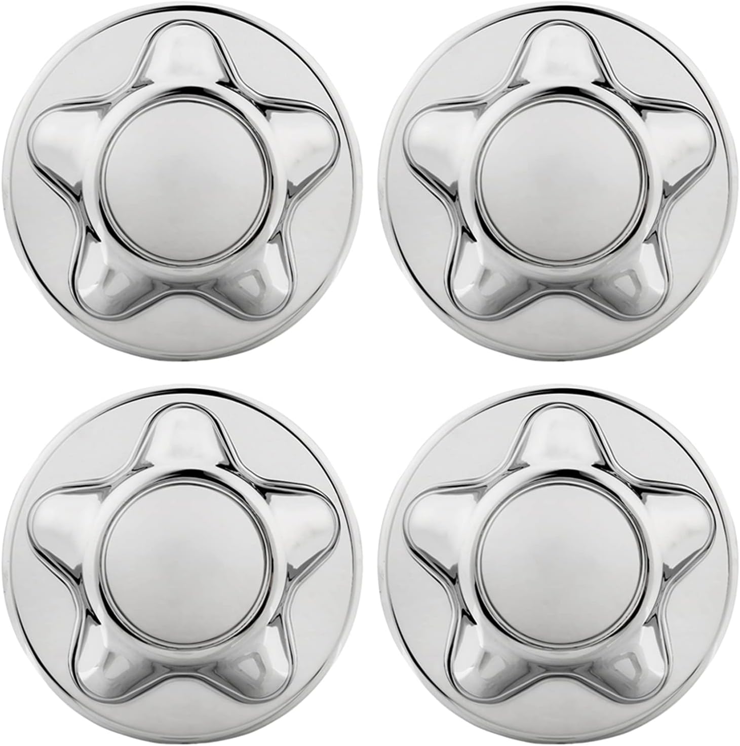 4 Pcs Chrome Wheel Center Hub Caps for Alloy Rim T5247