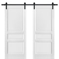 Panel Lite Pocket Door 24 x 84 with Frames White Silk Frosted Opaque Glass Kit Trims Rail Hardware M6576