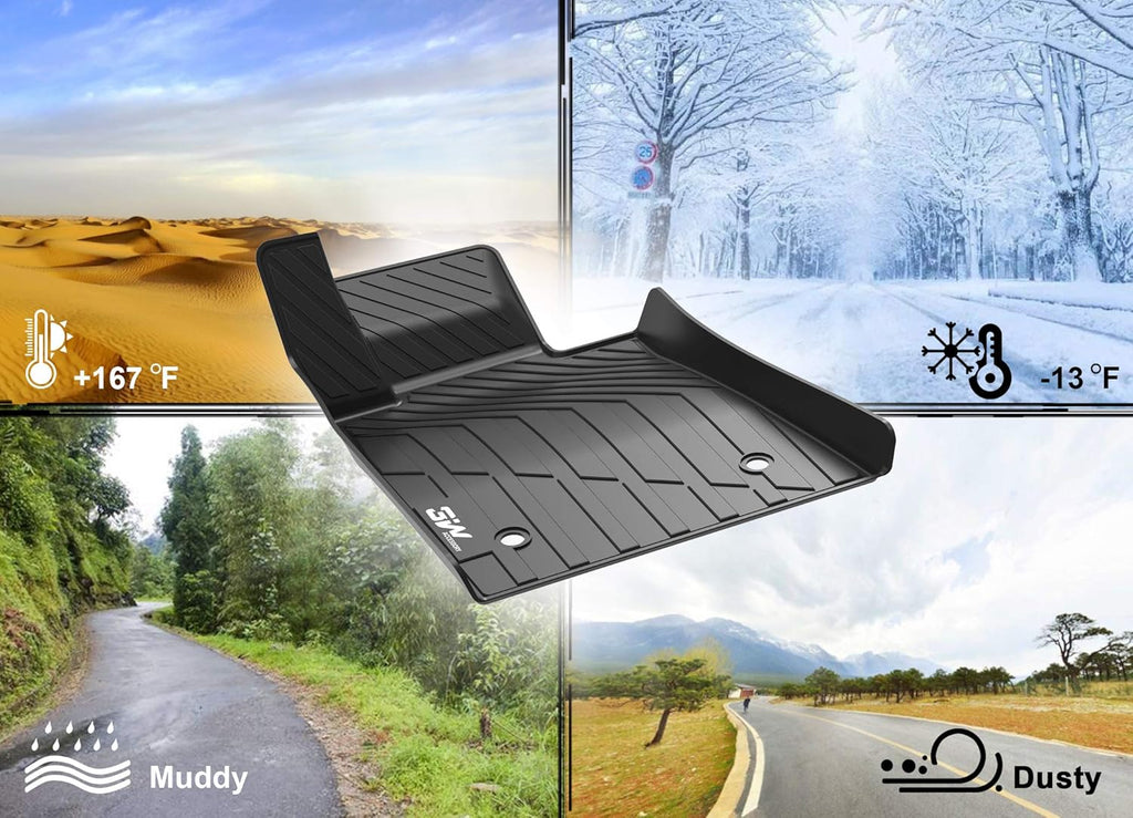 Black TPE All Weather Custom Fit Floor Liner Full Set K935