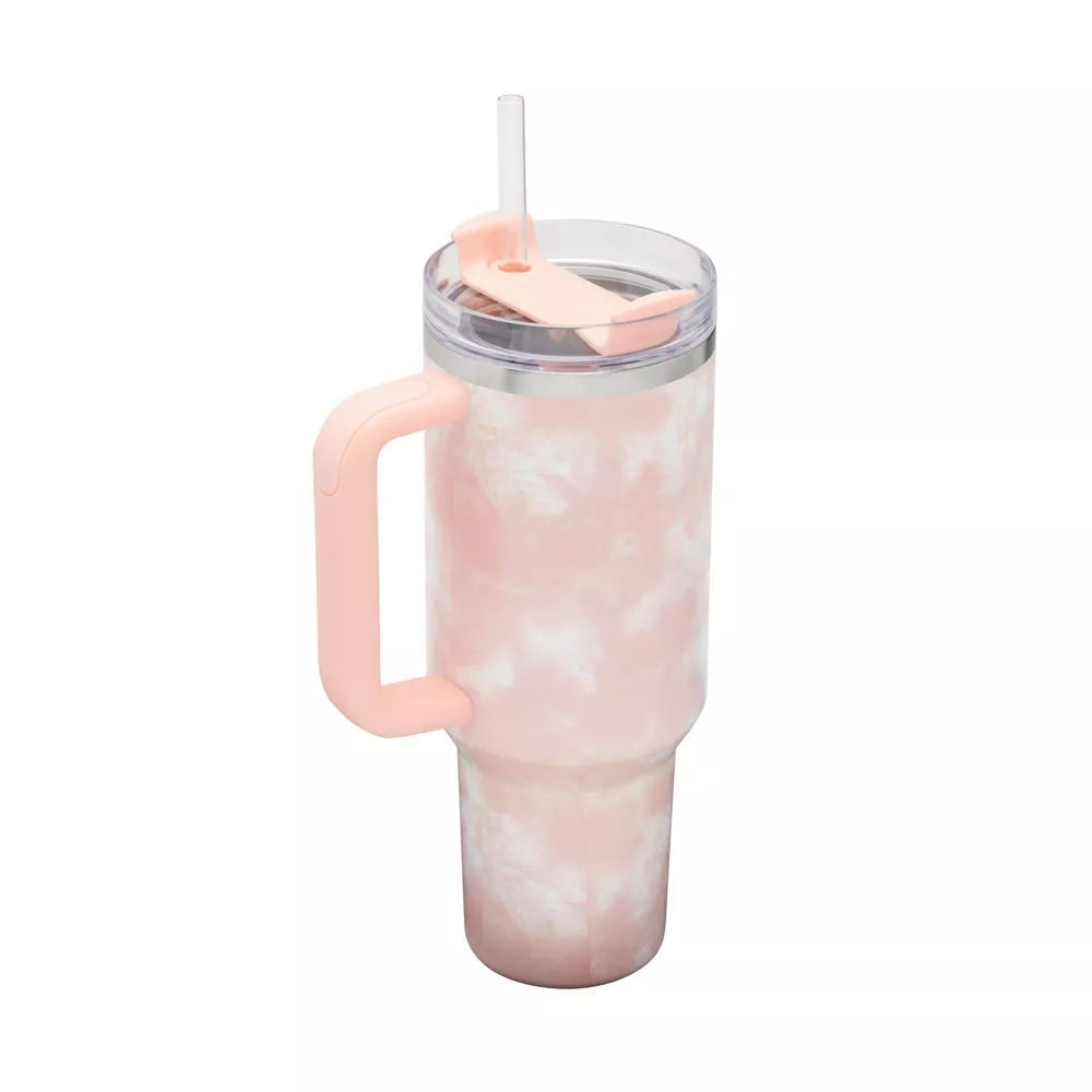 40oz Stainless Steel Tumbler Peach Tie Dye R24954
