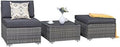 3 Piece Patio Sectional Sofa with Coffee Table B793