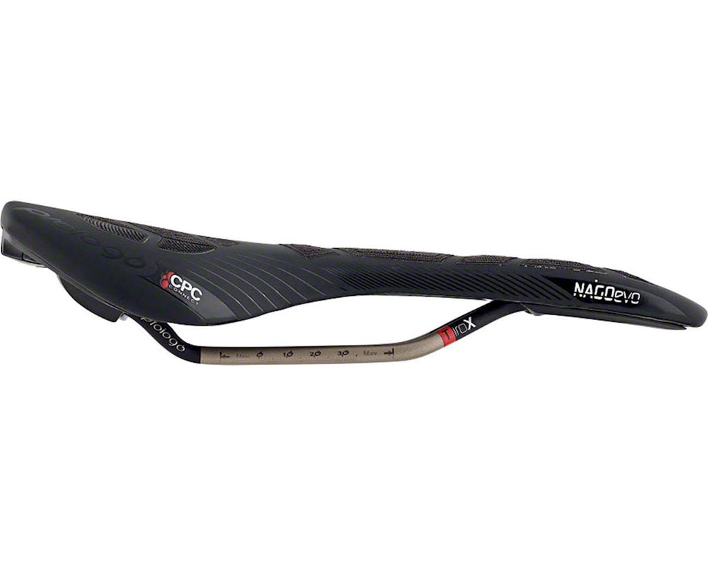 Hard Black Saddle with Alloy Rails M160