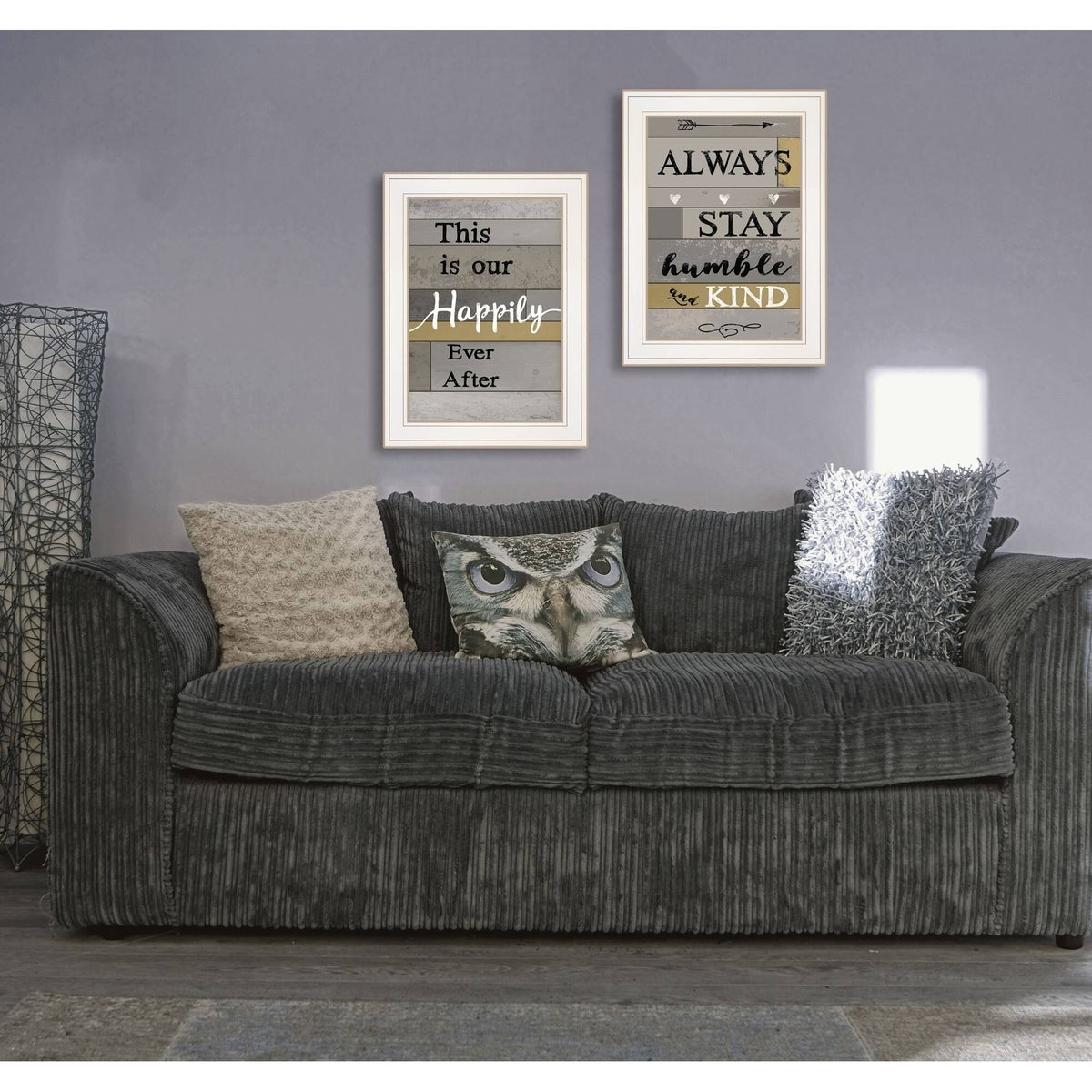 2-Piece White Frame Vignette K256