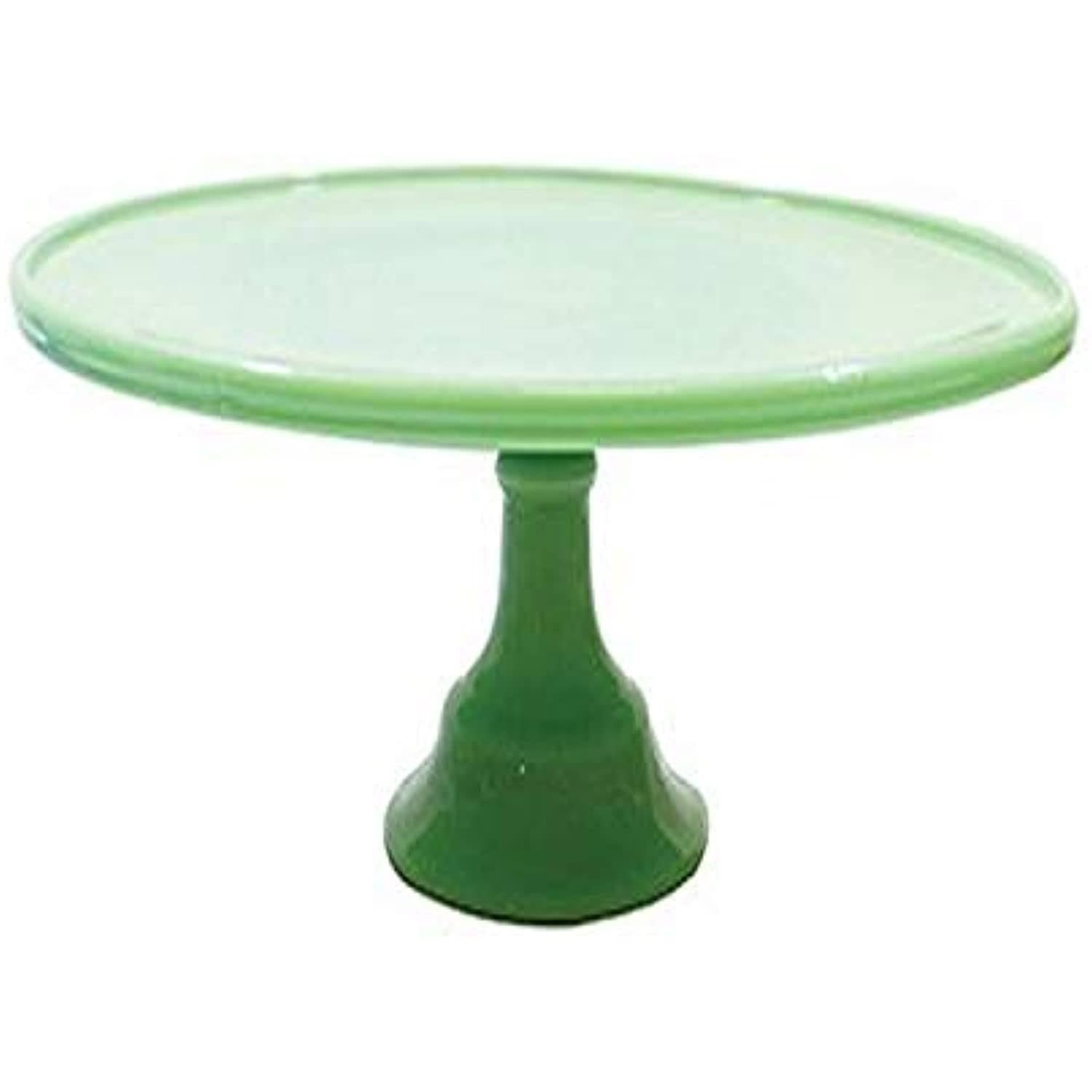 Green Glass Cake Stand I365395