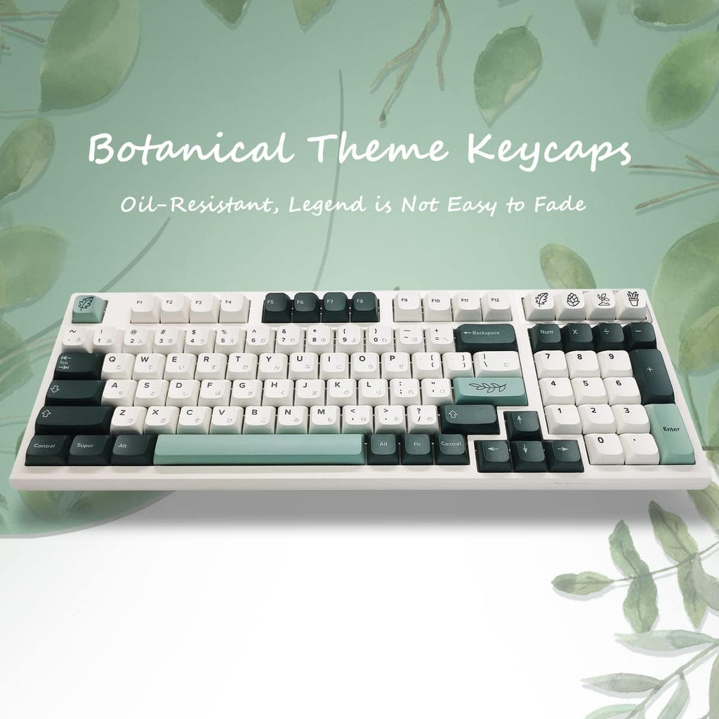 147 Keys PBT Botanical Keycaps for Mechanical Keyboard S17792