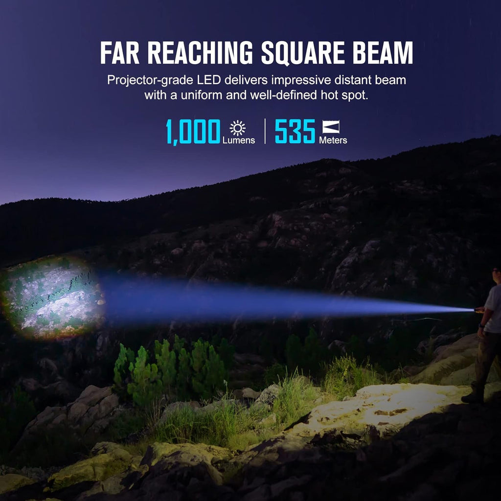 1000 Lumens Handheld Flashlight with 5000mAh Battery A9282