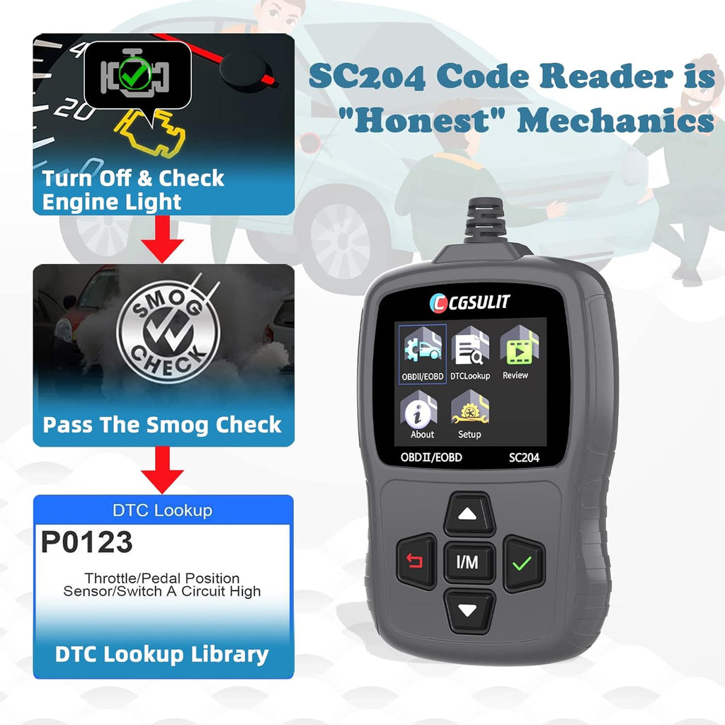 OBD2 Car Diagnostic Code Reader, Black Pack of 2 J317