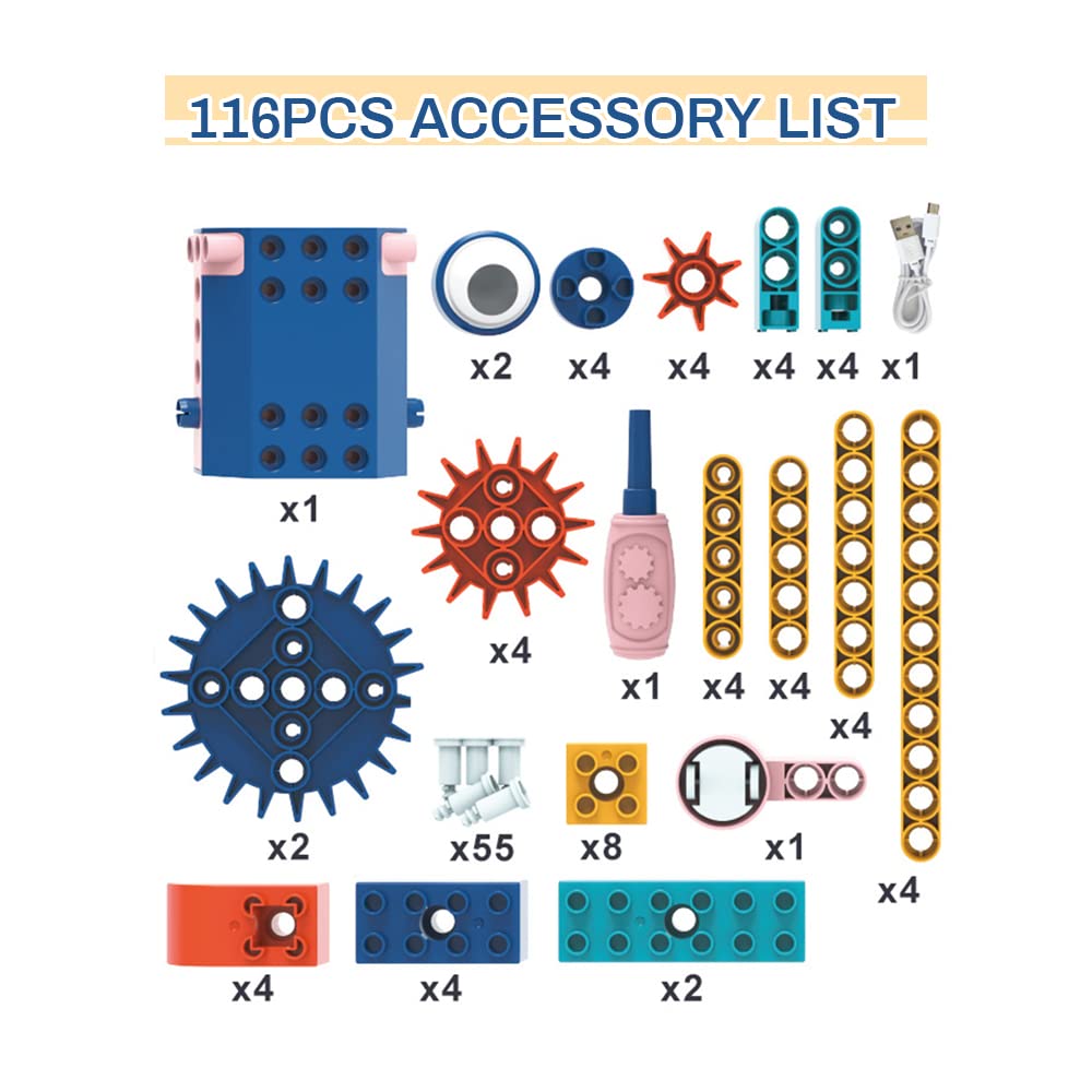 116PCS Motorized STEM Building Blocks Toy Set I5991