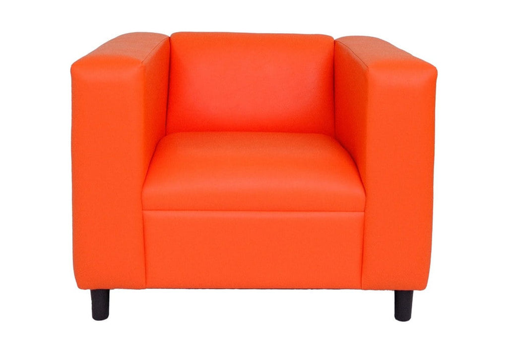 Faux Leather Sofa Chair with Solid Wood Frame B77470