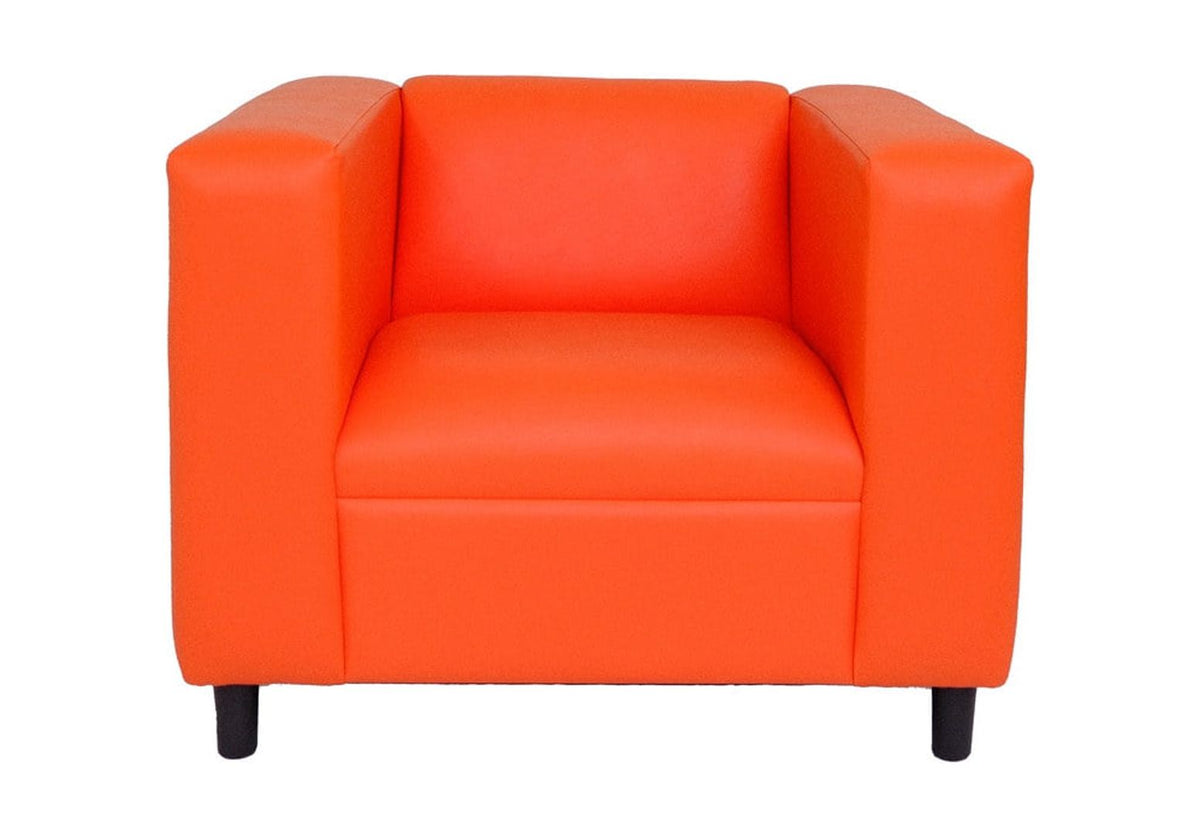 Faux Leather Sofa Chair with Solid Wood Frame B77470