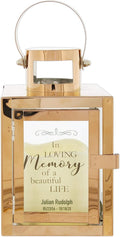 Copper-Tone Memorial Lantern with Flameless Candle Z75736