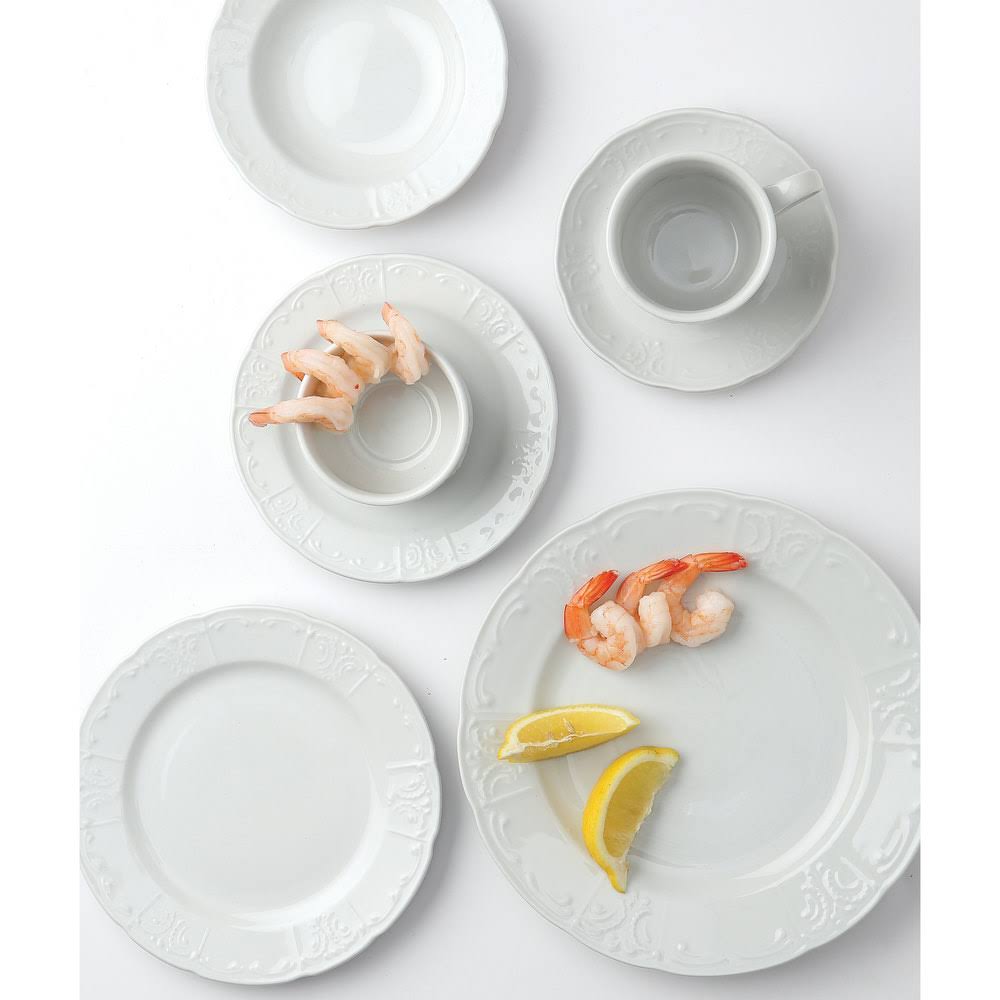 Bright White China Plate - 12/Case Q940505