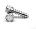 1/4-14 x 1/2 Sheet Metal Screw Indented Hex Head Type AB Zinc Plated X13072