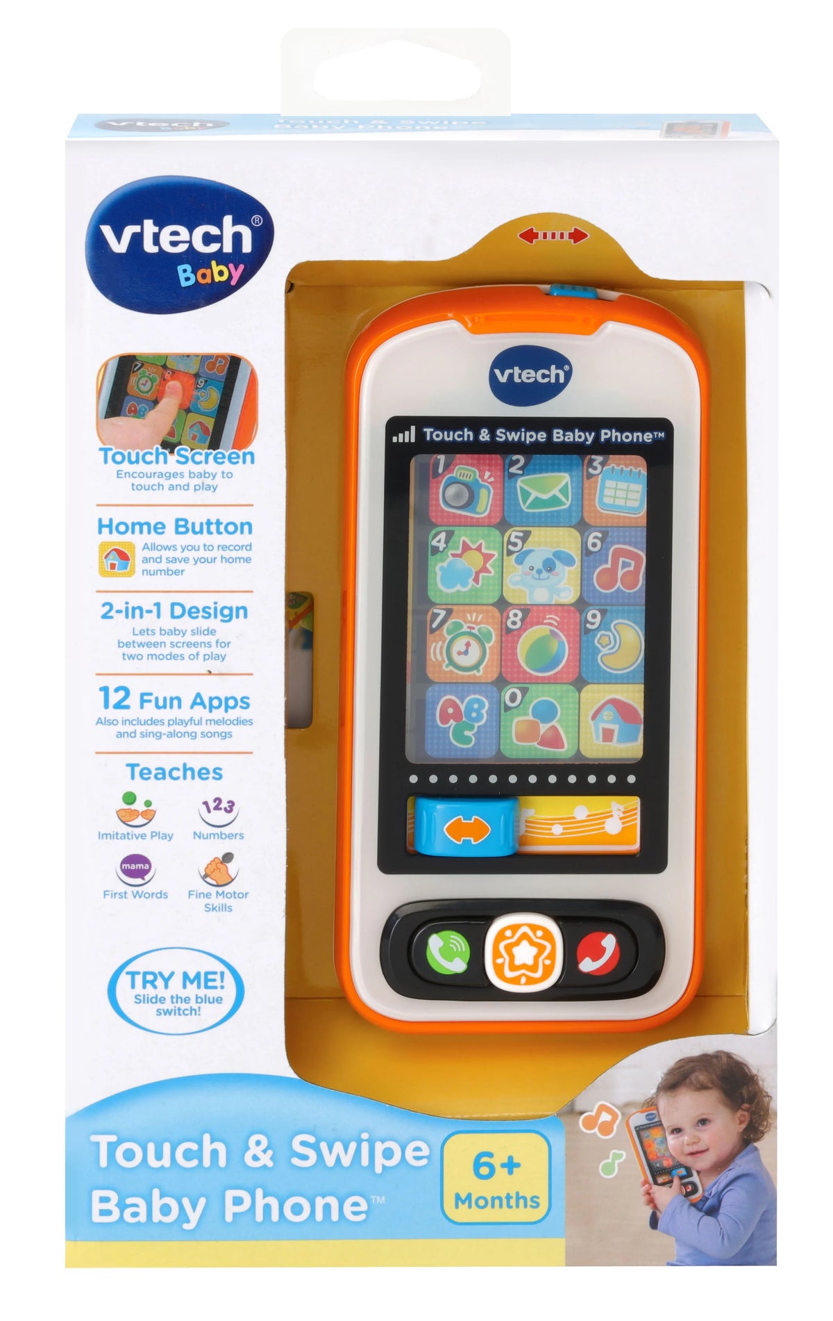 Touch and Swipe Baby Phone J762956