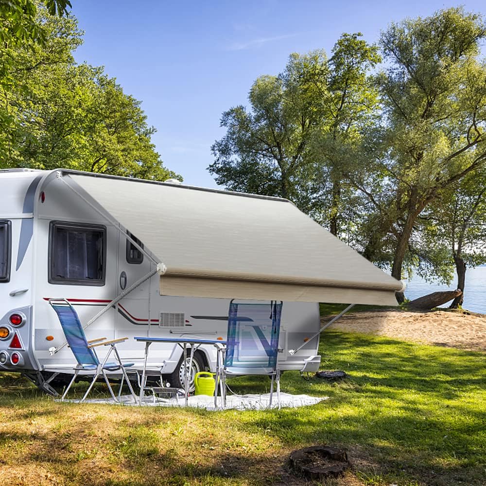 Black Strip 18 Feet Vinyl RV Awning Replacement D475