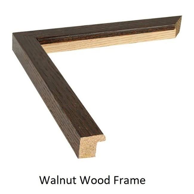 Walnut Wood Frame Poster (24x36) O4774
