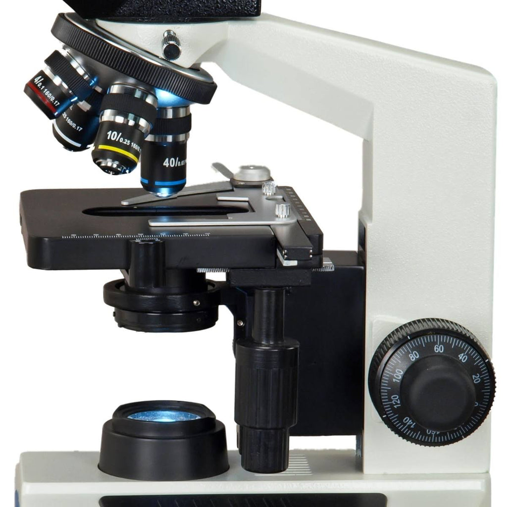 40X-2000X Built-in 3.0MP Digital Camera Compound LED Binocular Microscope with Vinyl Carrying Case L291193