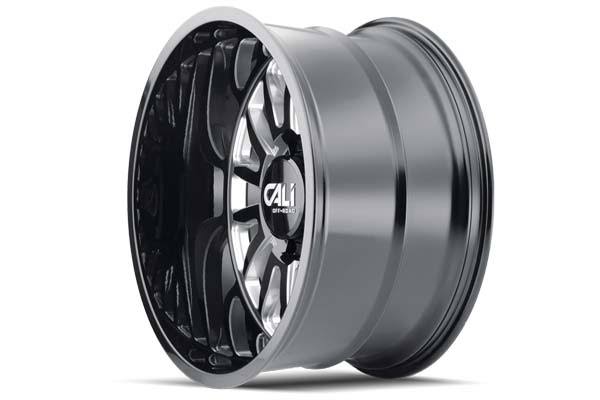 22x12 Gloss Black/Milled Spokes Wheel D708