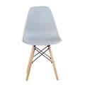Gray Plastic Chair Set of 2 S1433