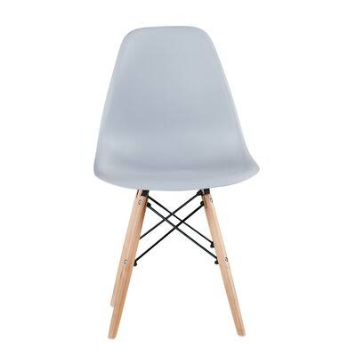 Gray Plastic Chair Set of 2 S1433