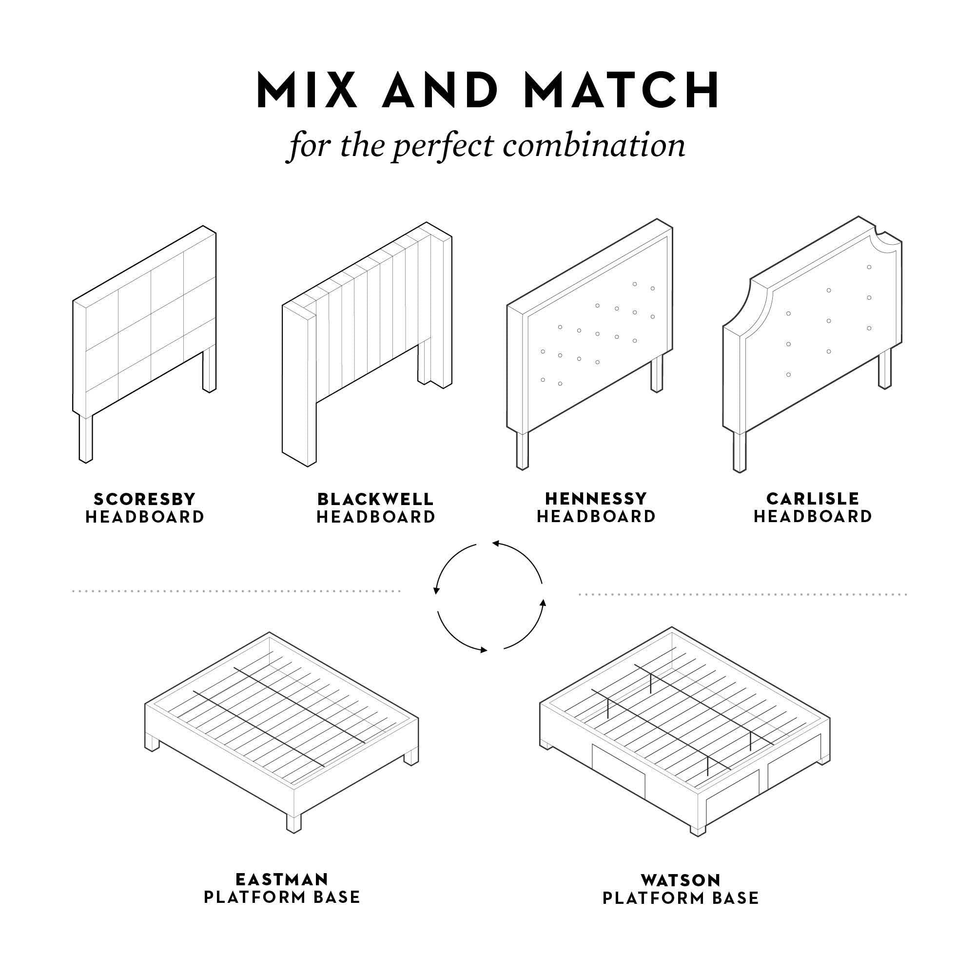 Charcoal Twin Headboard K676