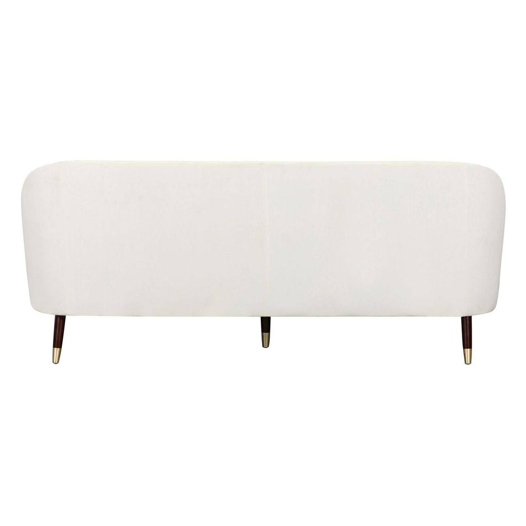 Cream Velvet Sofa Q636