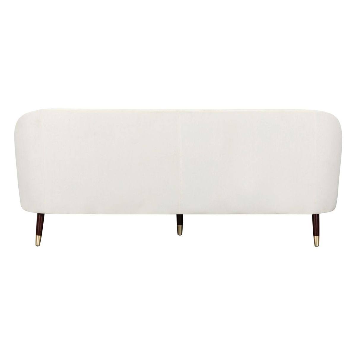 Cream Velvet Sofa Q636