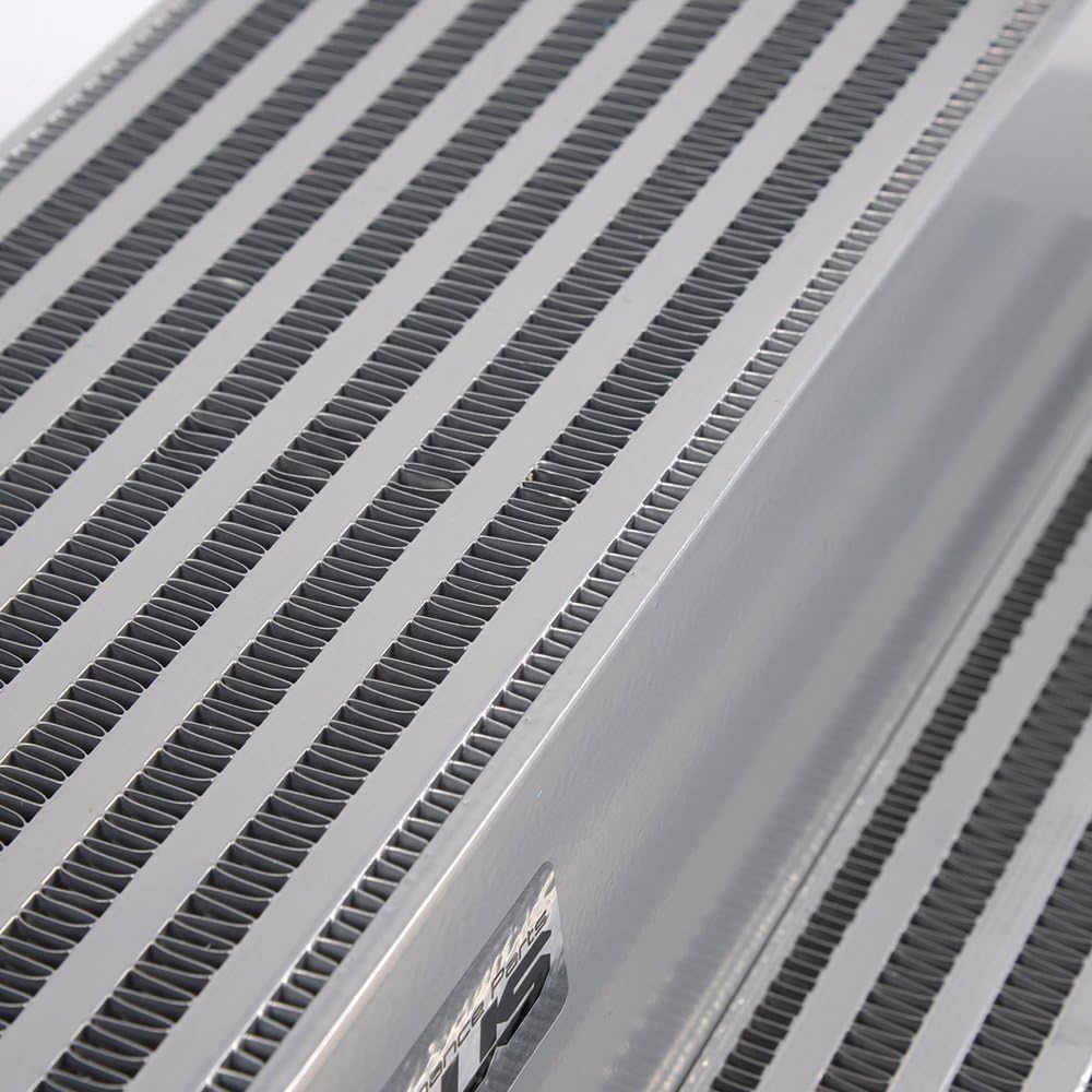 Aluminum Front Mount Intercooler for Ford Mustang 2.3L EcoBoost 2015 2016 2017 Silver Y508844