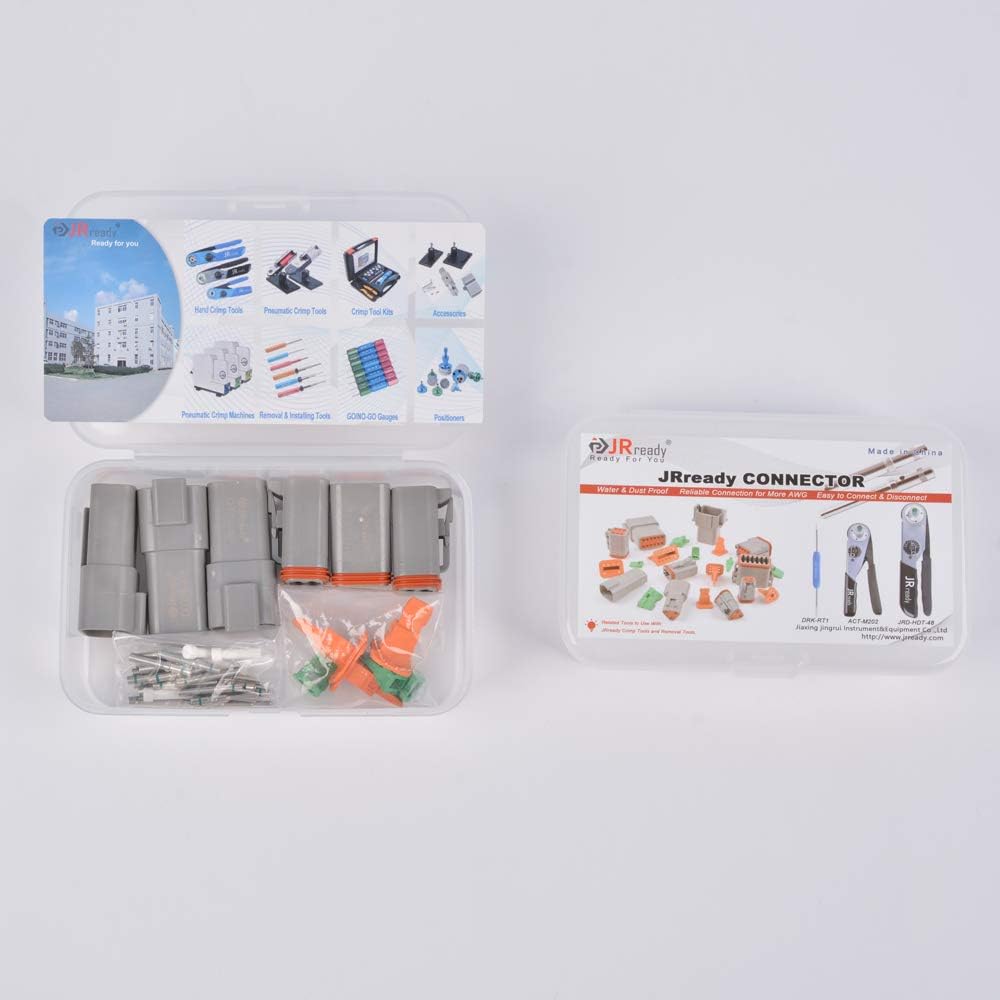 4 Pin Waterproof Electrical Wire Connector, 3 Sets Pack of 2 S40183