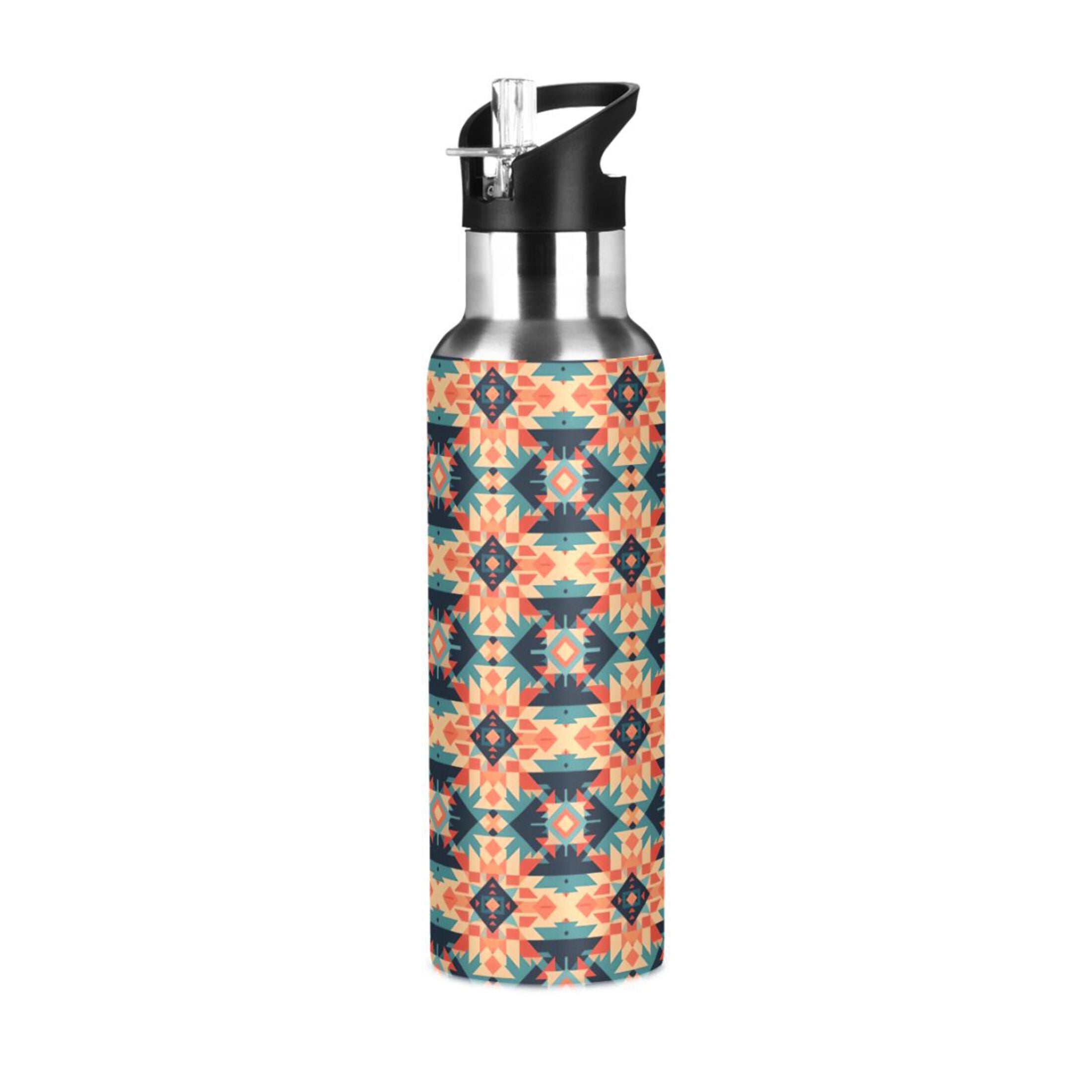 20 oz Insulated Stainless Steel Water Bottle with Straw Lid R416826