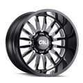22x12 Gloss Black/Milled Spokes Wheel D708