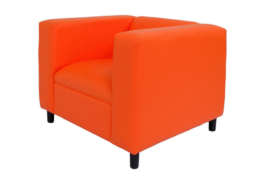 Faux Leather Sofa Chair with Solid Wood Frame B77470