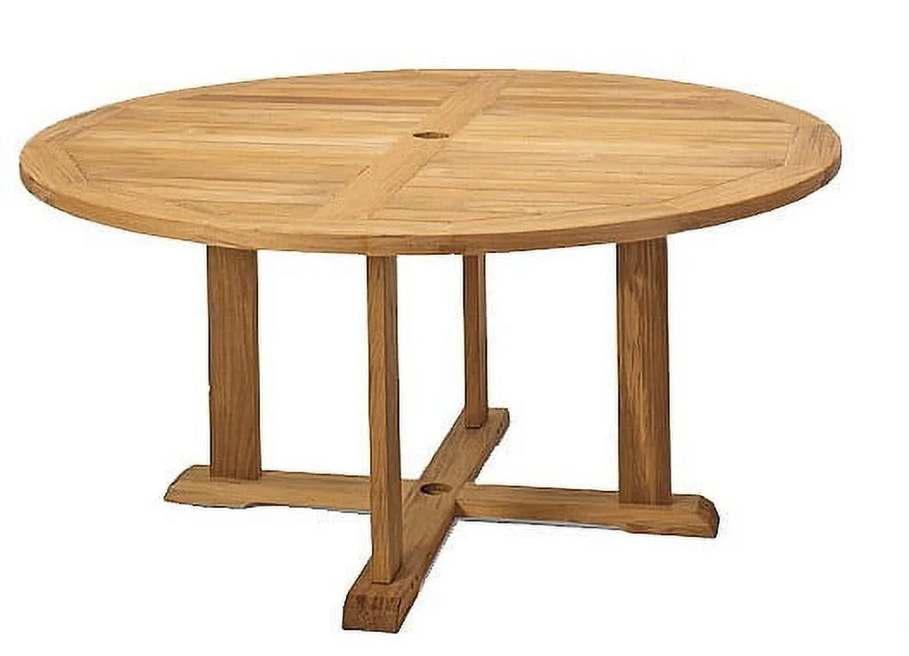 6 Seater 7 Pc Teak Dining Set with 6 Stacking Arm Chairs C6200